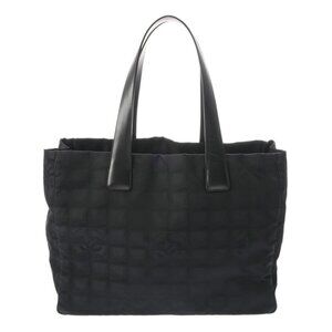 CHANEL New Travel Line Tote MM Black/Noir A15991 hand bag 800000135676000